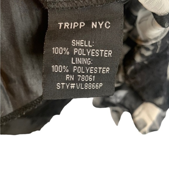 Tripp NYC Skull Grunge V Neck Black Gothic Lolita Baby Doll Dress Small - Picture 4 of 14